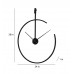 Half Ring Metal Wall Clock